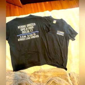 Two tshirts police eow